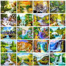 Evershine 5d diy pintura de diamante cascata de diamante bordado imagens de paisagem de strass mosaico de ponto de cruz decoração da casa 2024 - compre barato