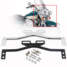 Suporte universal para setas de farol, barra de montagem de luz auxiliar para farol de neblina para harley honda e yamaha cafe racer chopper 2024 - compre barato