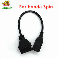 10 pçs/lote 2 OBD Cabo Para Honda 3pin Adaptador OBDII para Honda 3 OBD2 OBD1 pinos para 16 pin Connector navio livre 2024 - compre barato