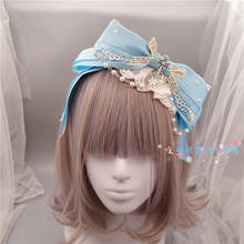 Hand-made Original Lolita Bow KC Headband Headdress Lo Mother Gorgeous Elegant Hair Clip Edge Clip Hair Accessories 2024 - buy cheap