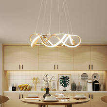 Lámpara LED colgante moderna para sala de estar y comedor, accesorios de araña dorados, novedad 2024 - compra barato
