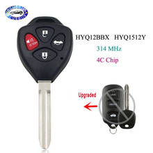 Обновленный дистанционный ключ для Toyota Avalon 1998-2004 с чипом 4C 314 МГц FCC: HYQ12BBX HYQ1512Y с лезвием TOY43 2024 - купить недорого