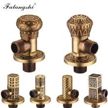 Antique Carved Toilet Filling Valve Copper Brass Indoor/ Outdoor Garden Taps Valve High Quality Luxury Bathroom Accessories Angl 2024 - buy cheap