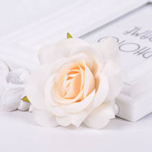 Cabeza de rosa de seda artificial para decoración del hogar, accesorios hechos a mano para boda, corona, álbum de recortes, 10 Uds. De 7cm 2024 - compra barato