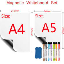Magnetic Whiteboard Fridge Magnt Stickers White Board Erasable Markers Message Office Teaching Drawing Writing Schedule A4 Size 2024 - buy cheap