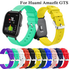 Correia de smart watch, correia para xiaomi amazfit bip bit youth smart watch vestível, pulseira de 20mm, huami amazfit gts/gtr 42mm 2024 - compre barato