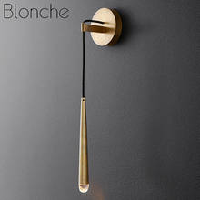 Modern Luxury Gold/Black Wall Lamp Crystal Wall Sconce Light Fixtures Led Mirror Lights Bathroom Bed Bedroom Home Loft Luminaire 2024 - buy cheap
