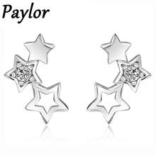 Paylor New Fashion Star Earrings delicate Cubic Zirconia Stud Earrings for Women boucle d'oreille femme 2020 серьги звезды 2024 - buy cheap