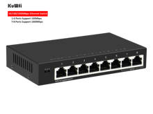 Kuwfi 2020 novo gigabit 8-port ethernet switch mini desktop1000mbps rápido rede switch lan hub/completa ou meia troca frente e verso 2024 - compre barato