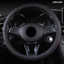 LIGOLIGO Leather Car Steering Wheel Cover For Opel Astra J G Insignia Zafira a b Corsa d Mokka Vivaro Meriva 2024 - buy cheap