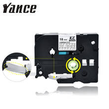 Yance 18mm white on clear tze tape TZe-145 TZE145 TZE 145 TZ-145 TZ 145 Labeling Tape compatible brother P-Touch label printer 2024 - buy cheap