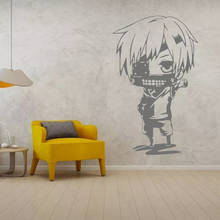 Cartoon Chibi Kaneki Tokyo Ghoul Wall Sticker Home Bedroom Kids Room Art Anime Decoration Vinyl Removable 2024 - buy cheap