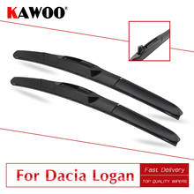 KAWOO For Dacia Logan 1 2 Model Year From 2004 To 2019 Auto Car Soft Rubber Windcreen Wipers Blades Fit Bayonet Arm/U Hook Arms 2024 - buy cheap