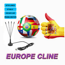 Full HD 1/2/3 Years Europe Cline/Spain stable in Portugal 6/7/8 Lines Oscam Cline Spanish used for GTmedia v8 Nova V8X 2024 - buy cheap