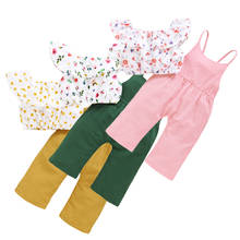 Baby Girl Clothing Set Fashion Print Toddler Kids Baby Girl Ruffle Tops T-shirt + Long Pants Outfits 2pcs Clothes 0-5 Years 2024 - buy cheap