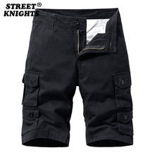 2021 New Summer Solid Color Fashion Cotton Casual Breeches Cargo Men Shorts Men Breathable Quick Dry Multi Pocket Hip Hop Short 2024 - buy cheap