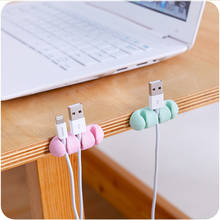 Cable Holder Protector Earphone Charger USB Desktop Plug Long Strip Organizer Fixing Device Silicone Self-adhesive Cable Winder 2024 - buy cheap