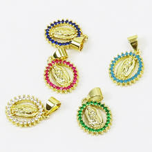 20Pcs Mix color Round Gold Jesus  pendant  Round Jewelry Pendant  Jewelry Necklace Accessories New design pendant  51603 2024 - buy cheap