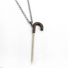 Anime One Piece Burukku Crutch Sword Necklace Metal Pendants Chaveiro Jewelry Figure Toy 2024 - buy cheap