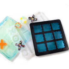 Moldes de moldagem de silicone tic-tac-toe, acessórios de joalheria, confecção de resina epóxi de cristal, faça você mesmo, artesanato de jogos tic-tac-toe 2024 - compre barato