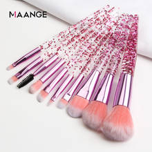 MAANGE 7/10Pcs Diamond Makeup Brushes Set Cosmetic Foundation Powder Blush Eyeshadow Lip Eyebrow Blending Make Up Brush Tool Kit 2024 - buy cheap