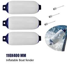 3PCS Inflatable Boat Fender PVC Boat Anchor Bumper Marine Boat Fender for Boat, Sailboat, Cuddy Etc (4.5X16 Inch) 2024 - buy cheap