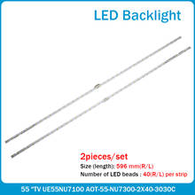 2pcsLED backlight strip 40 LED for Sam sung 55 "TV UN55NU7300F UE55NU7105 AOT_55_NU7300_NU7100 55NU710C BN96-45913A BN61-154 2024 - buy cheap