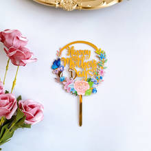 Gold Mother's Day Color Printing Cake Topper Butterfly Mom Birthday Cake Baking Decoration for Mama Birthday Party Cake Supplies 2024 - buy cheap