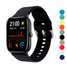Correa de silicona para amazfit bip, Huawei watch GT/2/2e/Pro, Samsung Galaxy Watch Active 2, 46mm, 42mm, S3 Frontier 2024 - compra barato