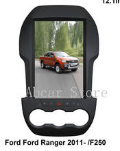 12.1 tesla estilo android 9.0 carro dvd player gps navegação para ford ranger f250 2011-2016 multimídia rádio estéreo px6 carplay 2024 - compre barato