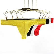 Thong Men Sexy Underwear Transparent Cotton Briefs male Bikini G-string Thong Tanga Underpants Men Exotic T-back Gay Penis pouch 2024 - buy cheap