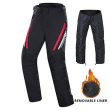 À prova dwaterproof água calças da motocicleta dos homens motocross calças de inverno moto equipamentos da motocicleta equitação pantalon proteção conjunto 2024 - compre barato