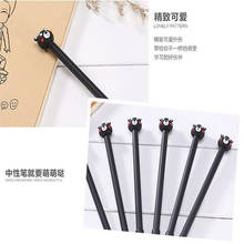 1pcs/lot NEW Kawaii 3D Black Bear design 0.38mm Black gel pen Signature pen students gift office school Stationery supplies 2024 - buy cheap