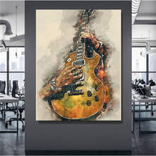 Wall Art Posters Canvas Prints Rock Guitar Canvas Painting Tableau Mural Poster Decorative Nordic Style Canvas Art Tuinposter 2024 - buy cheap