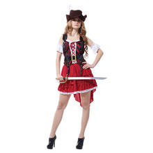 Adult Womens Sexy Swashbuckler High Seas Pirate Costume Halloween Purim Carnival New Year Masquerade Fancy Party Dress 2024 - buy cheap