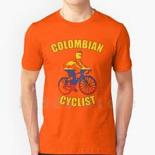 Колумбийский велосипедист Спортивная велосипедная футболка Колумбия флаг Цвета велосипедист велосипед футболка Для мужчин хлопок S-6Xl колумбийский велосипедиста 2024 - купить недорого