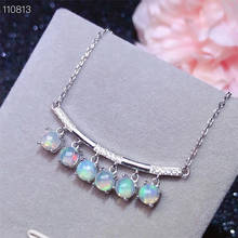 Natural Opal Pendant, Australian Mining Area, Color Change Effect, 925 Silver Send Chain 2024 - buy cheap