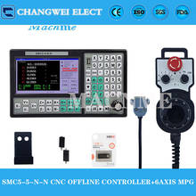 Controlador cnc off-line de 5 eixos, sistema de controle de movimento de 500khz, tela de 7 polegadas, 6 eixos, modo de parada de emergência, volante 2024 - compre barato