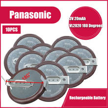 Panasonic-batería de litio VL2020 2020 con patas de 180 grados para llave de coche BMW, 10 unids/lote 2024 - compra barato
