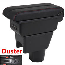 For Renault Duster Armrest box central Store content DUSTER armrest box with cup holder ashtray with USB interface 2024 - buy cheap