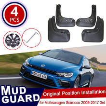 Para Volkswagen VW Scirocco 2009 ~ 2017 3rd coche guardabarros delantero trasero guardabarros Splash guardias guardabarros 2013, 2014, 2015, 2016 2024 - compra barato