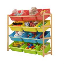 Children's Toy Storage Rack Solid wood Kindergarten Toy Storage Cabinet Baby Bookshelf Rack Multi-layer Household Shelf 2024 - buy cheap