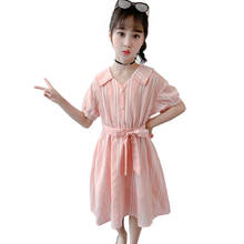 Dress For Girls 2021 New Girls Blouse Dresses Striped Children Dresses Summer Girl Costume 6 8 10 12 14 2024 - buy cheap