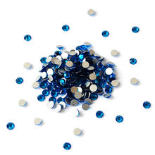 Non Hot Fix Rhinestone Capri Blue Color Different Size Crystal Glass Flatback Crystal Strass For 3D DIY Nail Decoration 2024 - buy cheap