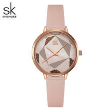 Shengke 2020 Ladies Wrist Watches Dress Casual White Women Watches Montre Femme Leather Pink Clock Japanese Quartz Women Gift 2024 - buy cheap