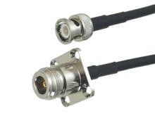 1Pcs RG58 BNC Male plug to N Female jack Flange Connector RF Coaxial Jumper Pigtail Cable 4inch~20M 2024 - buy cheap