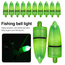 Hot Sell 10 Pcs Fishing Rod Tip LED Light Bells Clip Night Bite Alarm Clip Clamp Night Fish Bite Ring Tool 2024 - buy cheap