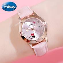 Minnie Mouse Girl Quartz Watches Calendar Luxury Crystal Jewelry Cuties Teen Fashion Ladies Child Hour Women Top Clock Kids Gift 2024 - buy cheap