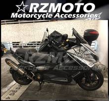 Novo kit de carenagem de motocicleta abs, serve para yamaha tmax530 tmax 530 2012 2013 2014 12 13 14 t-max tmax530 personalizado, preto e cinza 2024 - compre barato