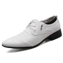 Sapatos masculinos de couro de patente, calçados casuais de camurça oxford para festa de casamento, plus size 38-48 para outono 2024 - compre barato
